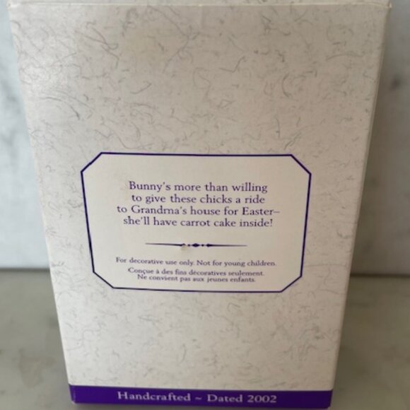 HALLMARK Easter 2002 Egg-spress Bunny Cart Ornament - Picture 13 of 16